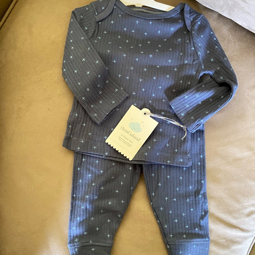 Cloud Island - Chick Pea Blue Kids Pajamas